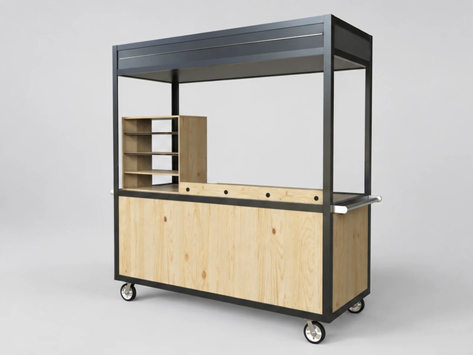 Hot sale street food booth customize coffee cart for sale main three-quarter view