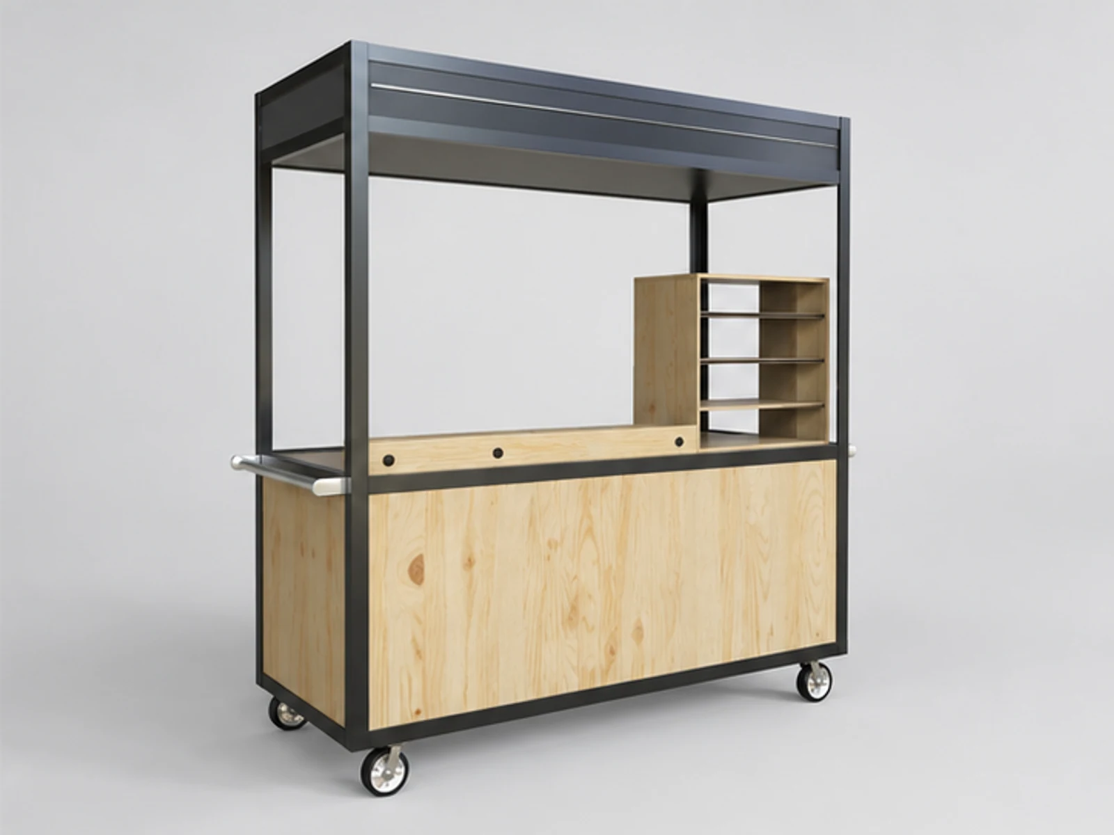 Hot sale street food booth customize coffee cart for sale opposite angle and overall footprint