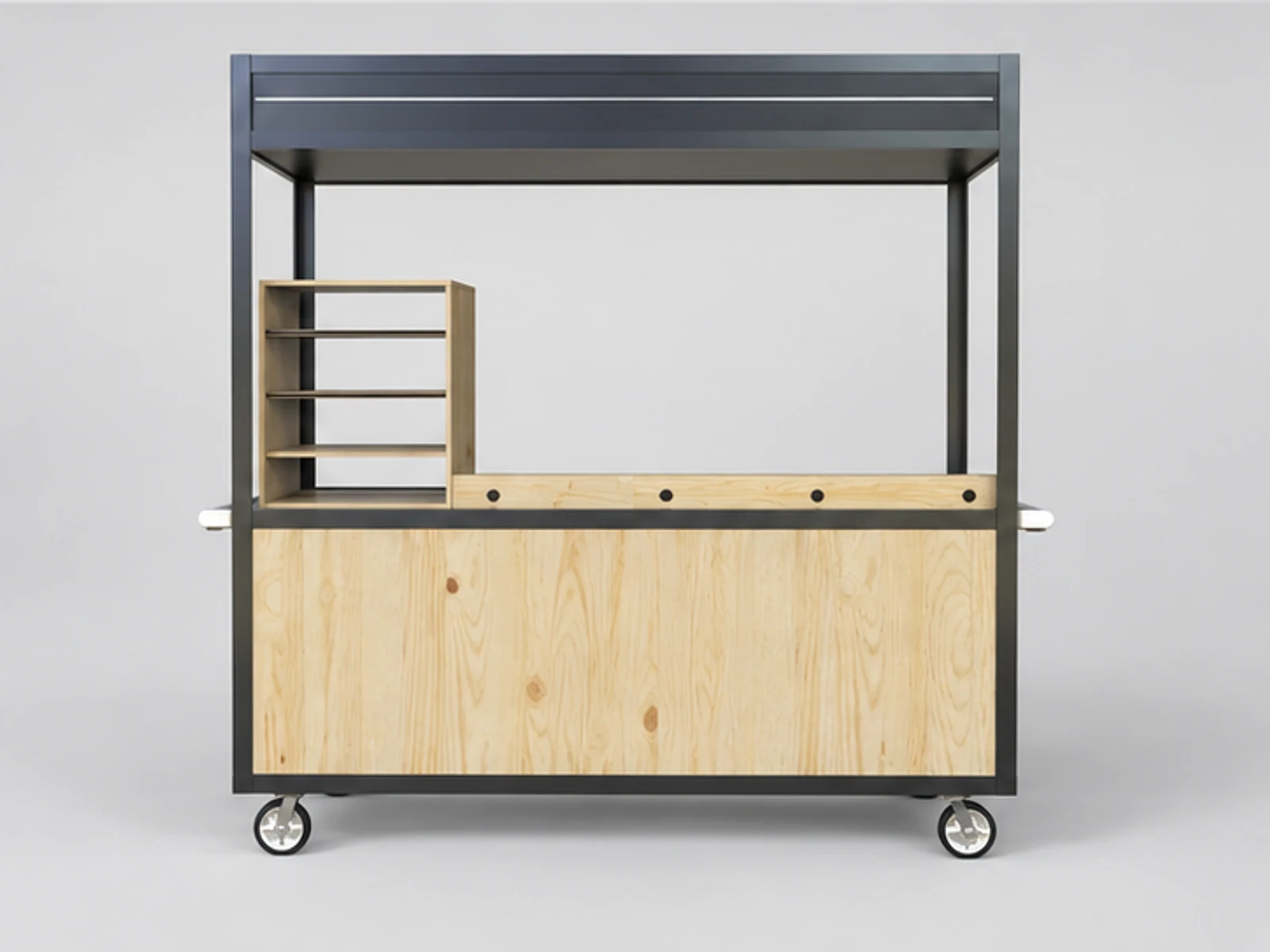 Hot sale street food booth customize coffee cart for sale customer-facing service and display view