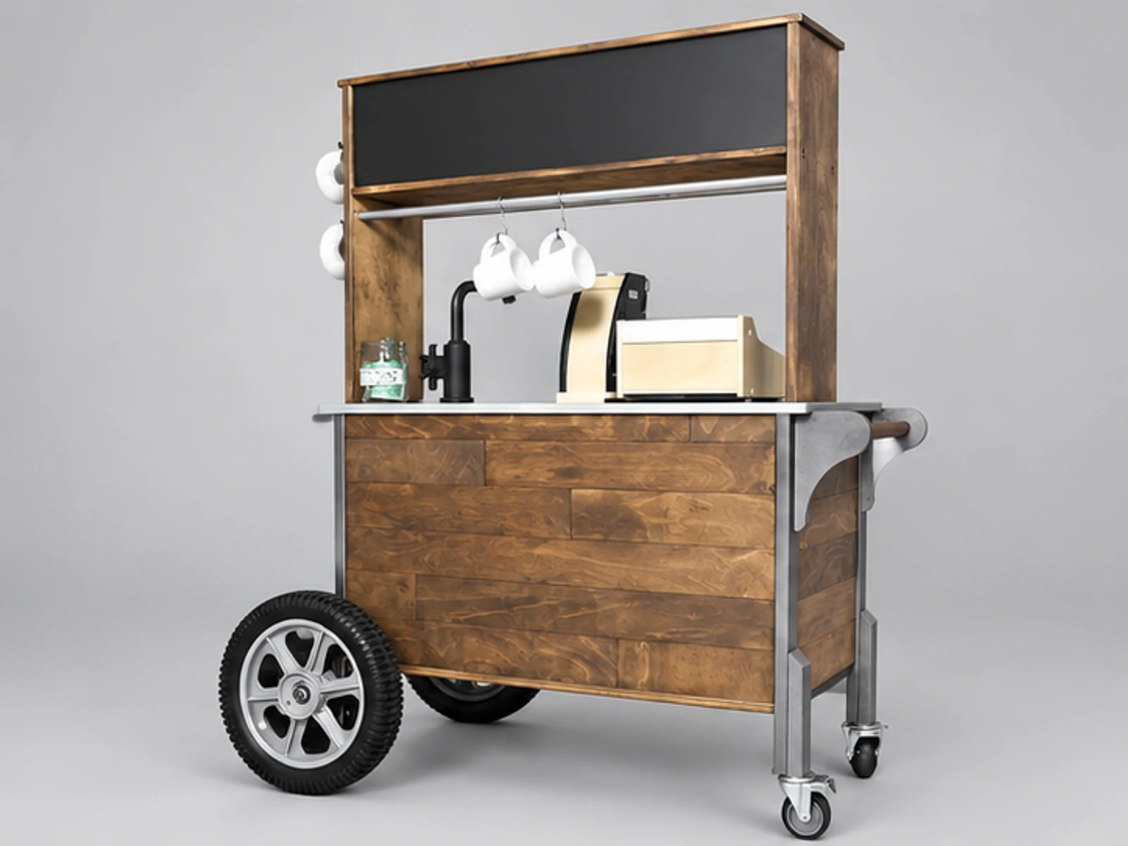 Outdoor coffee stand design | wooden retail cafe stall for sale main three-quarter view