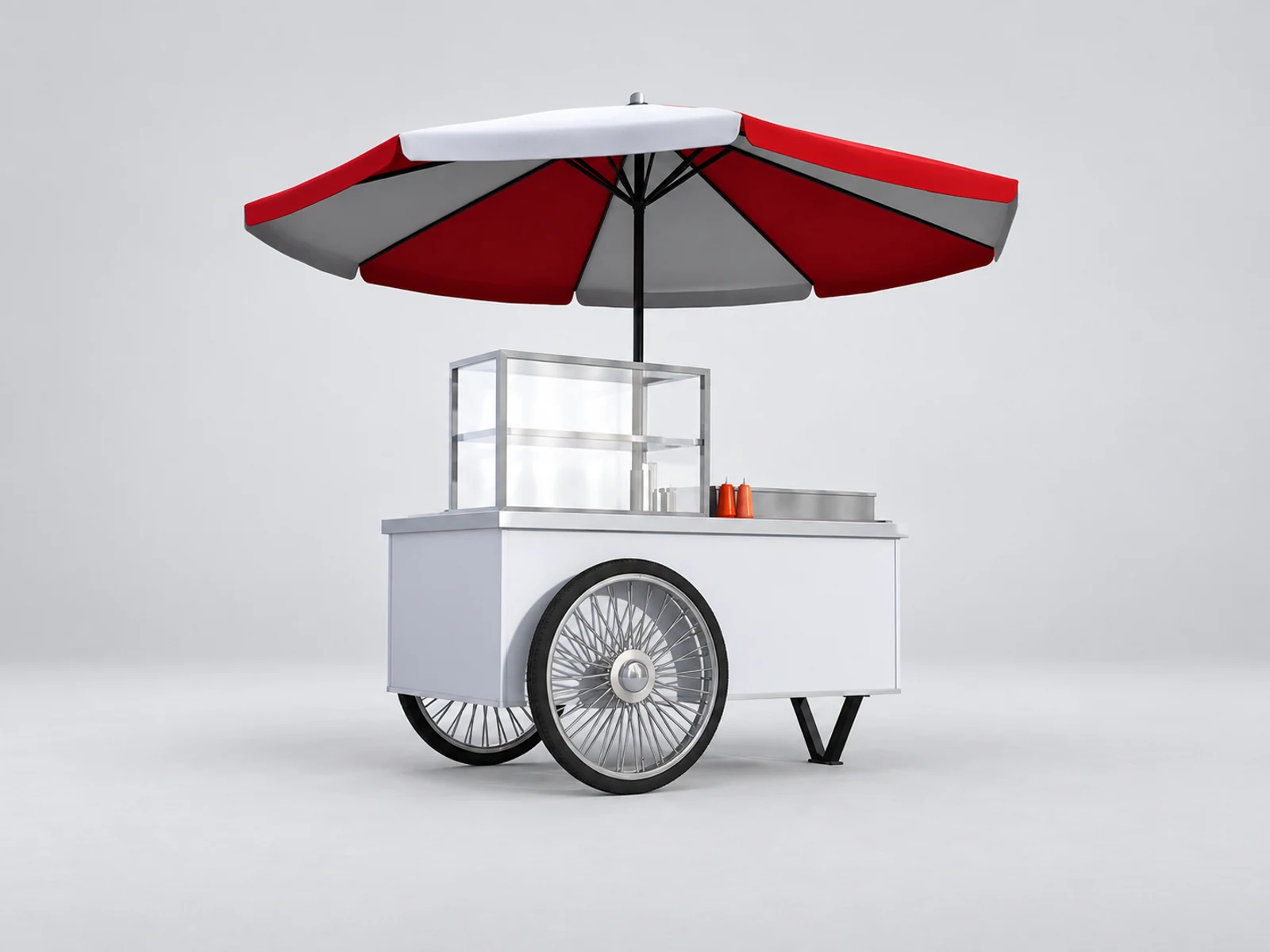 Hot Dog Cart & Street Cart Outdoor Cart Street for Sale customer-facing service and display view