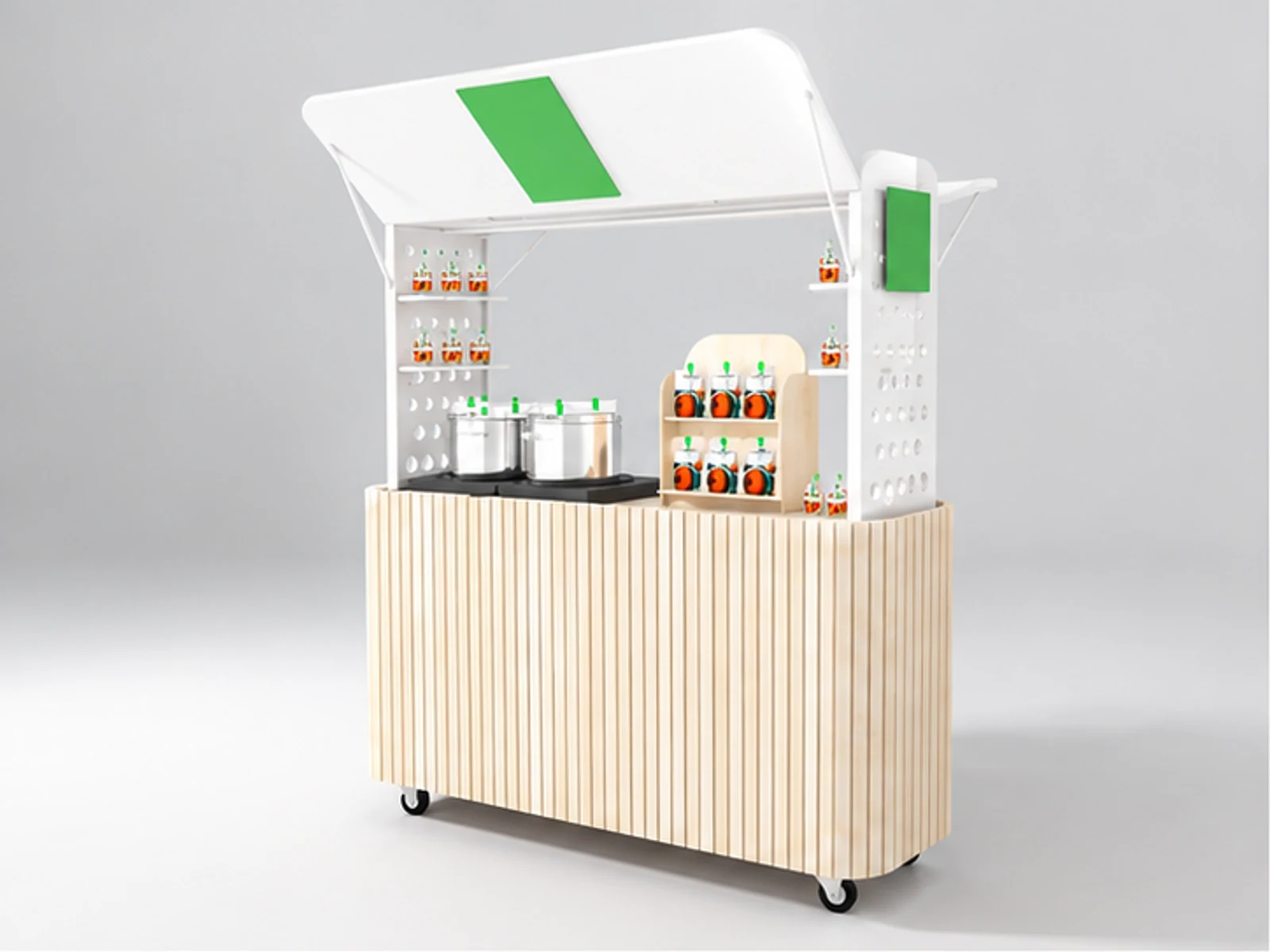 Drink Food Retail Vendor New Fresh Custom Juice Cart main three-quarter view