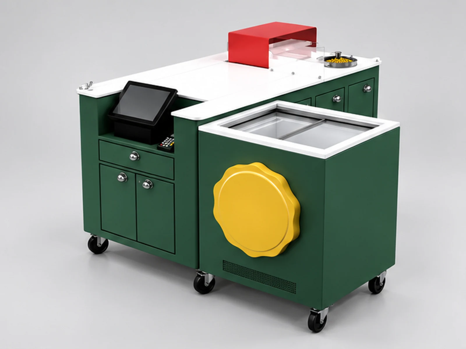 High Quality Sweet Corn Food Cart New Custom Corn Booth Design main three-quarter view