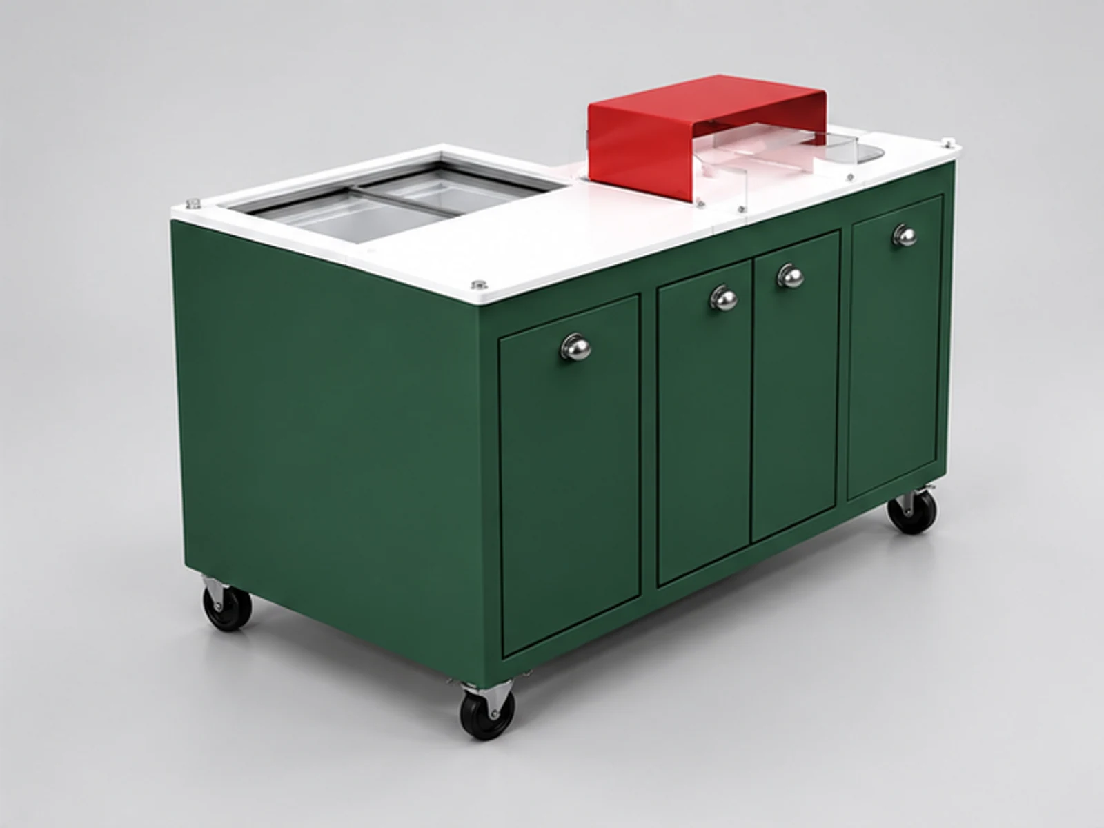 High Quality Sweet Corn Food Cart New Custom Corn Booth Design opposite angle and overall footprint