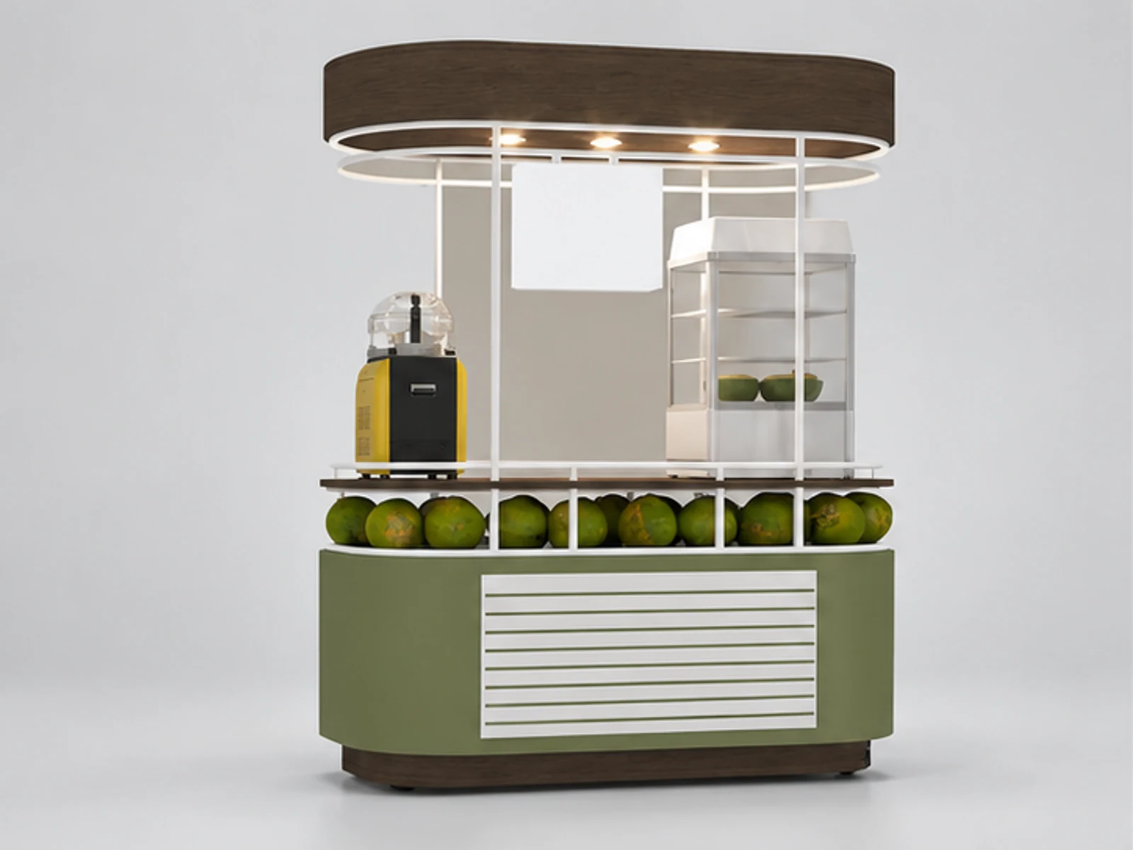 Hot Selling Juice Cart Juice Bar Counter in the Mall for Sale main three-quarter view