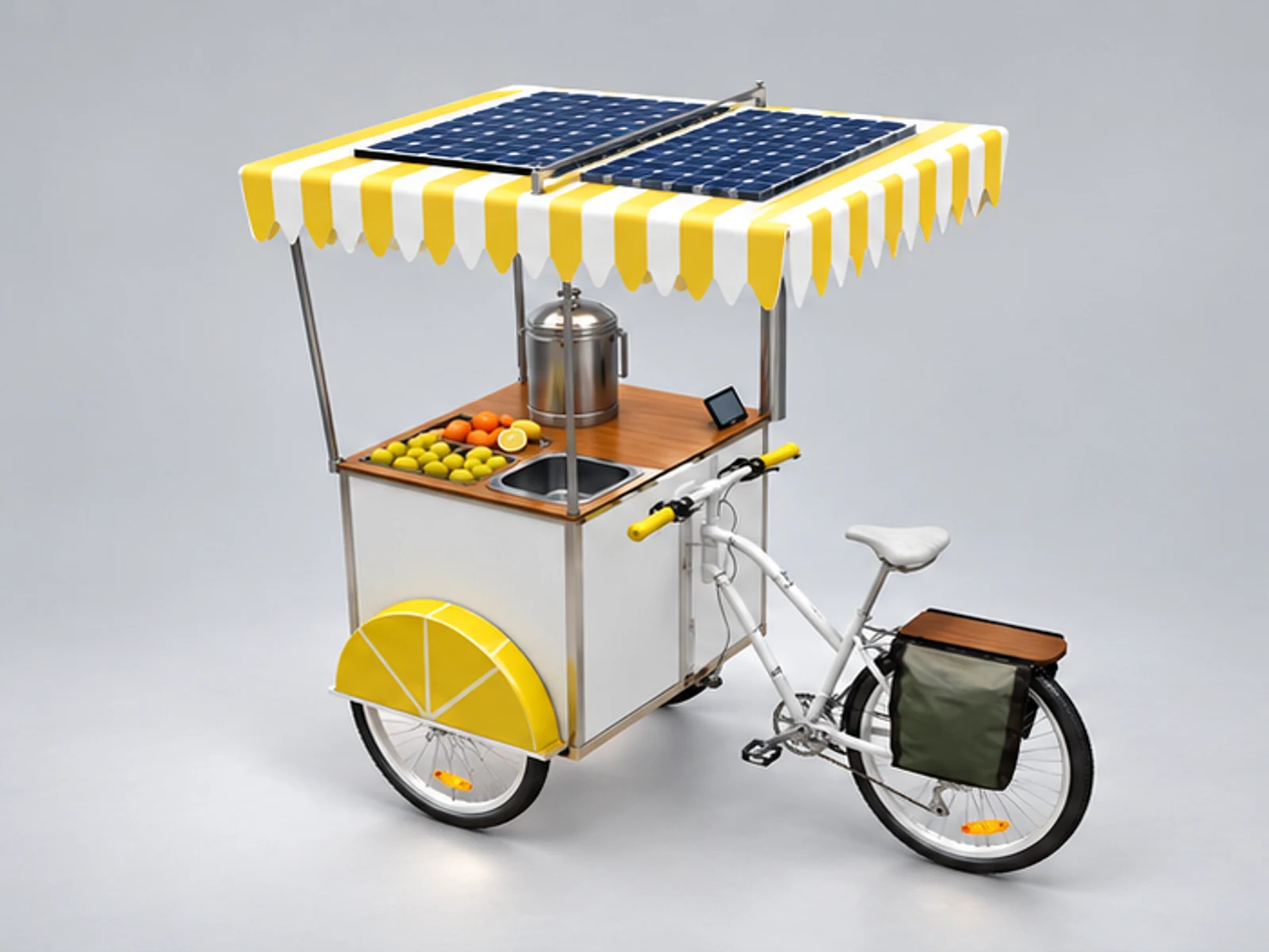 Small size outdoor juice cart | fresh fruit stand for sale main three-quarter view