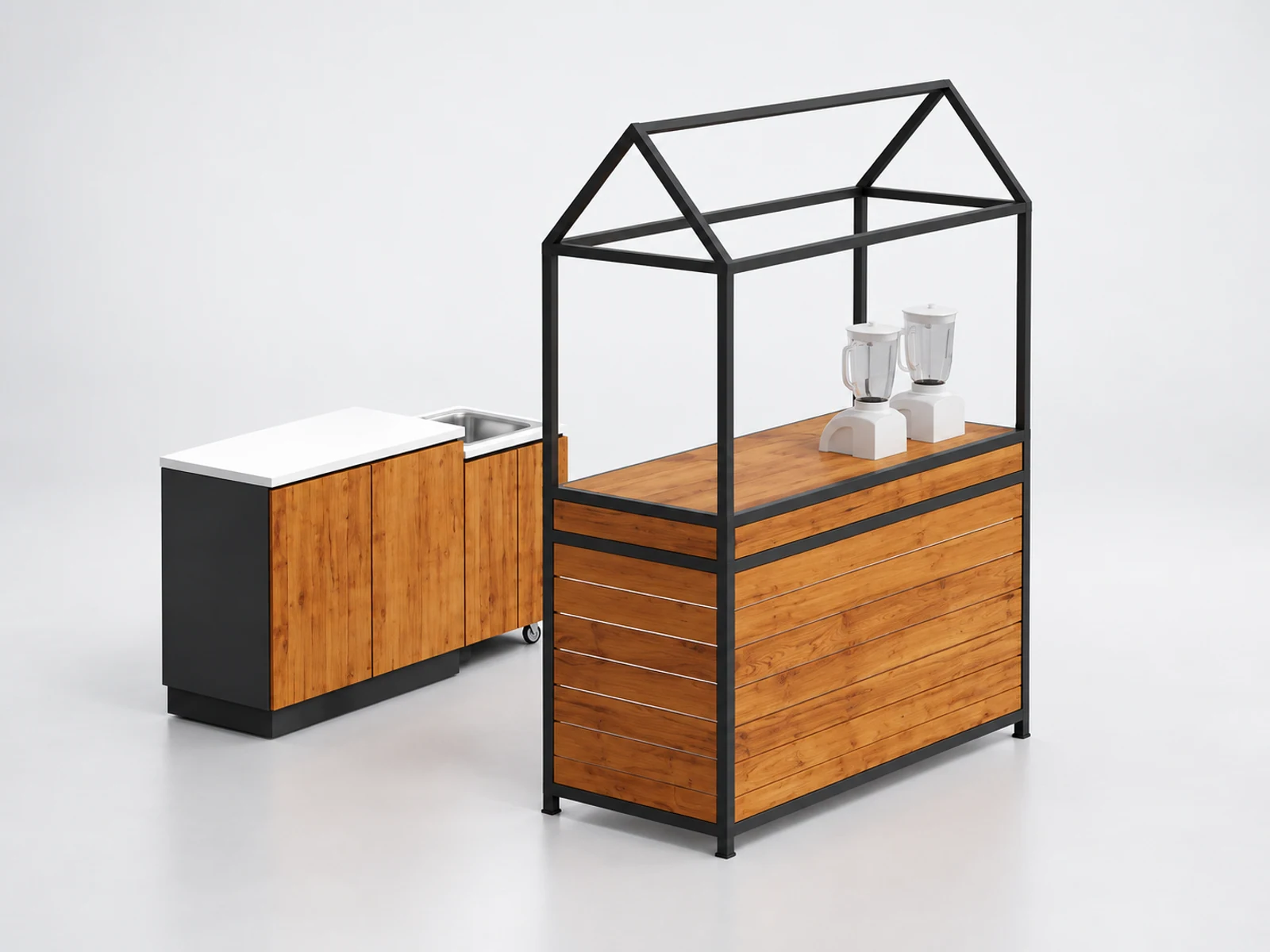 Wholesale price street food cart mobile fresh juice bar main three-quarter view