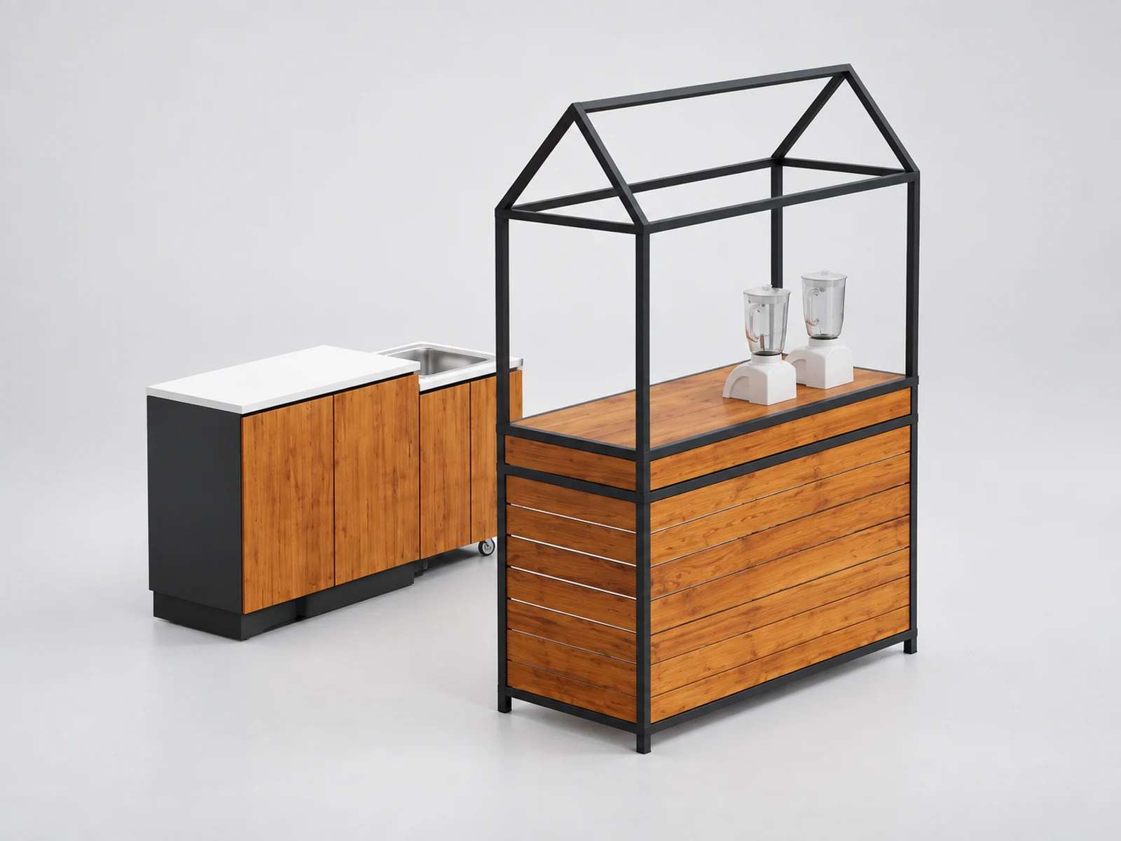Wholesale price street food cart mobile fresh juice bar customer-facing service and display view