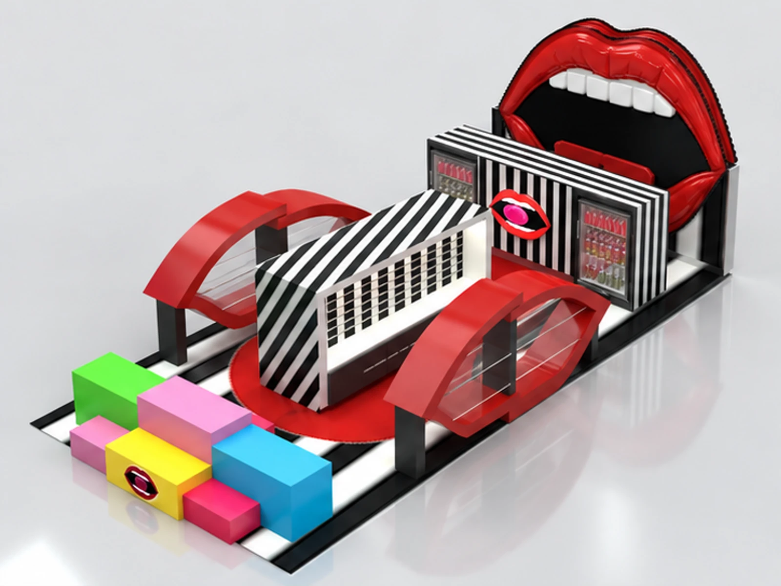 Customized Candy Kiosk & Sweets Display Counter for Chocolate Display Cabinet for Sale main three-quarter view