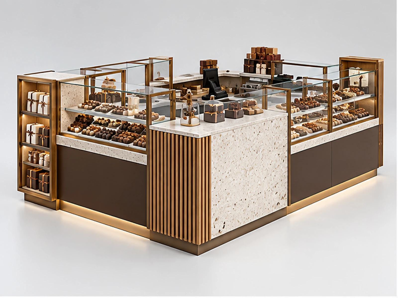 Turnkey Chocolate Kiosk Manufacturer Design main three-quarter product view
