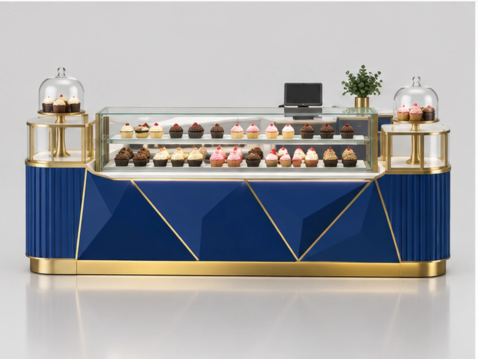 Custom Cupcake Kiosk for Bakery Brands customer-facing display and service counter