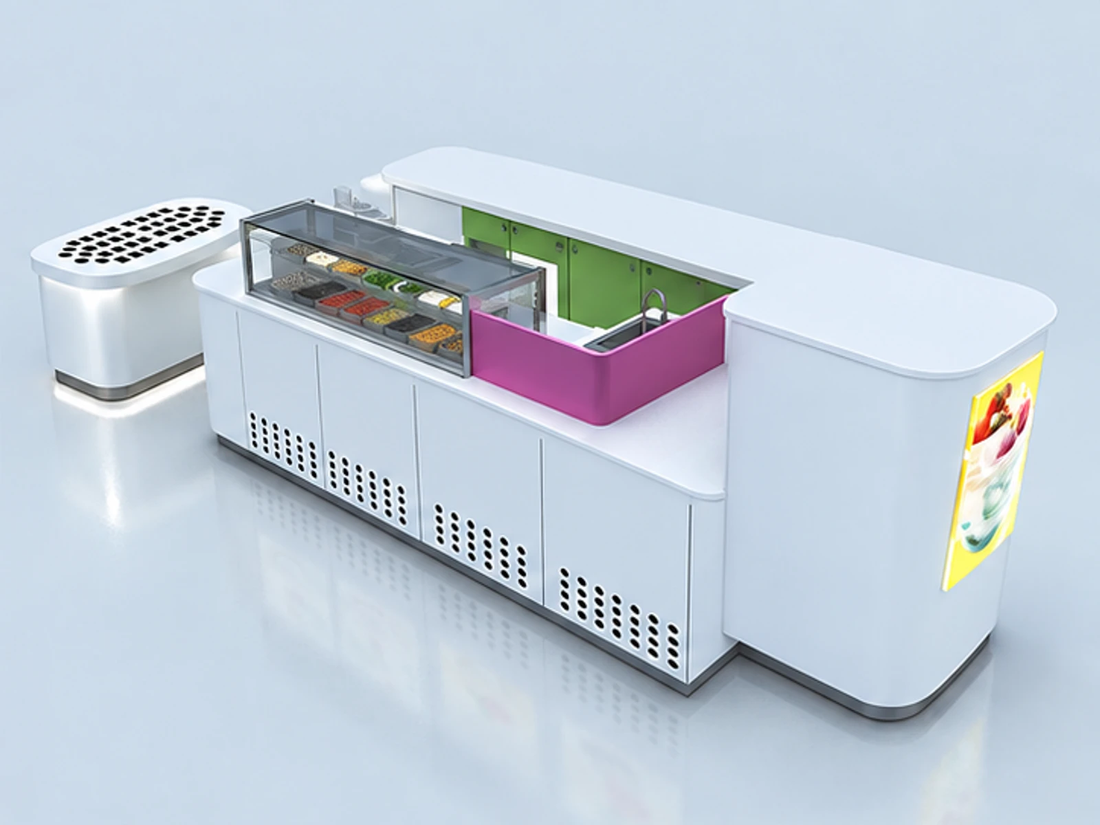 Frozen Yogurt Kiosk product design 10 for mall frozen yogurt booth