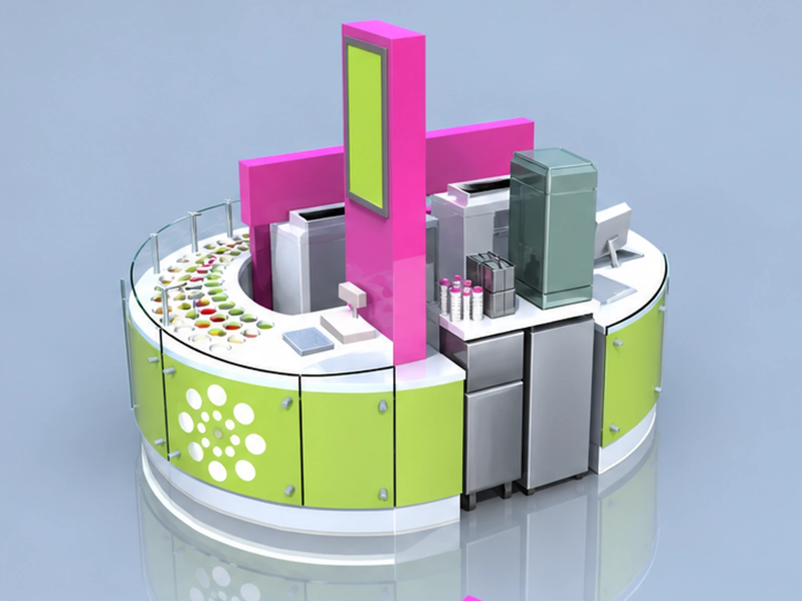 Frozen Yogurt Kiosk product design 11 for froyo and smoothie kiosk