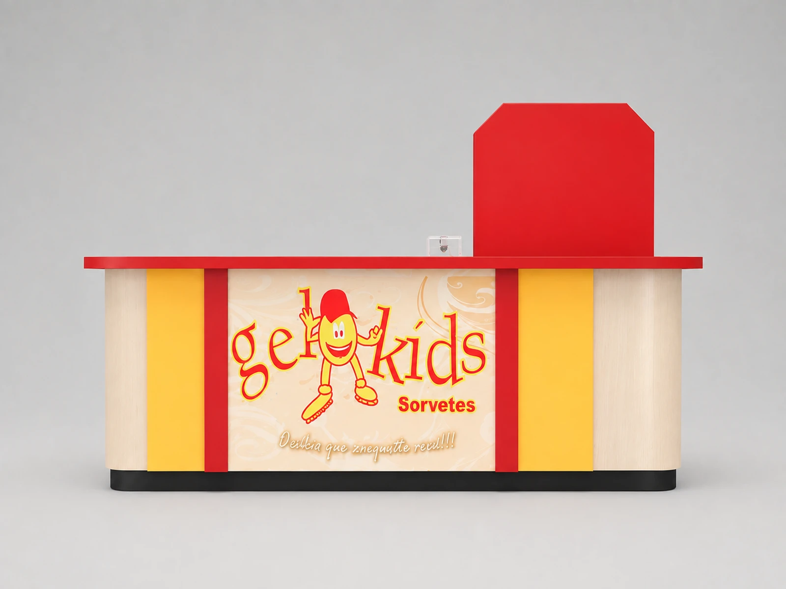 Wholesale Ice Cream Kiosk & Gelato Booth for Sorvete Display Counter for Sale — additional service-side perspective