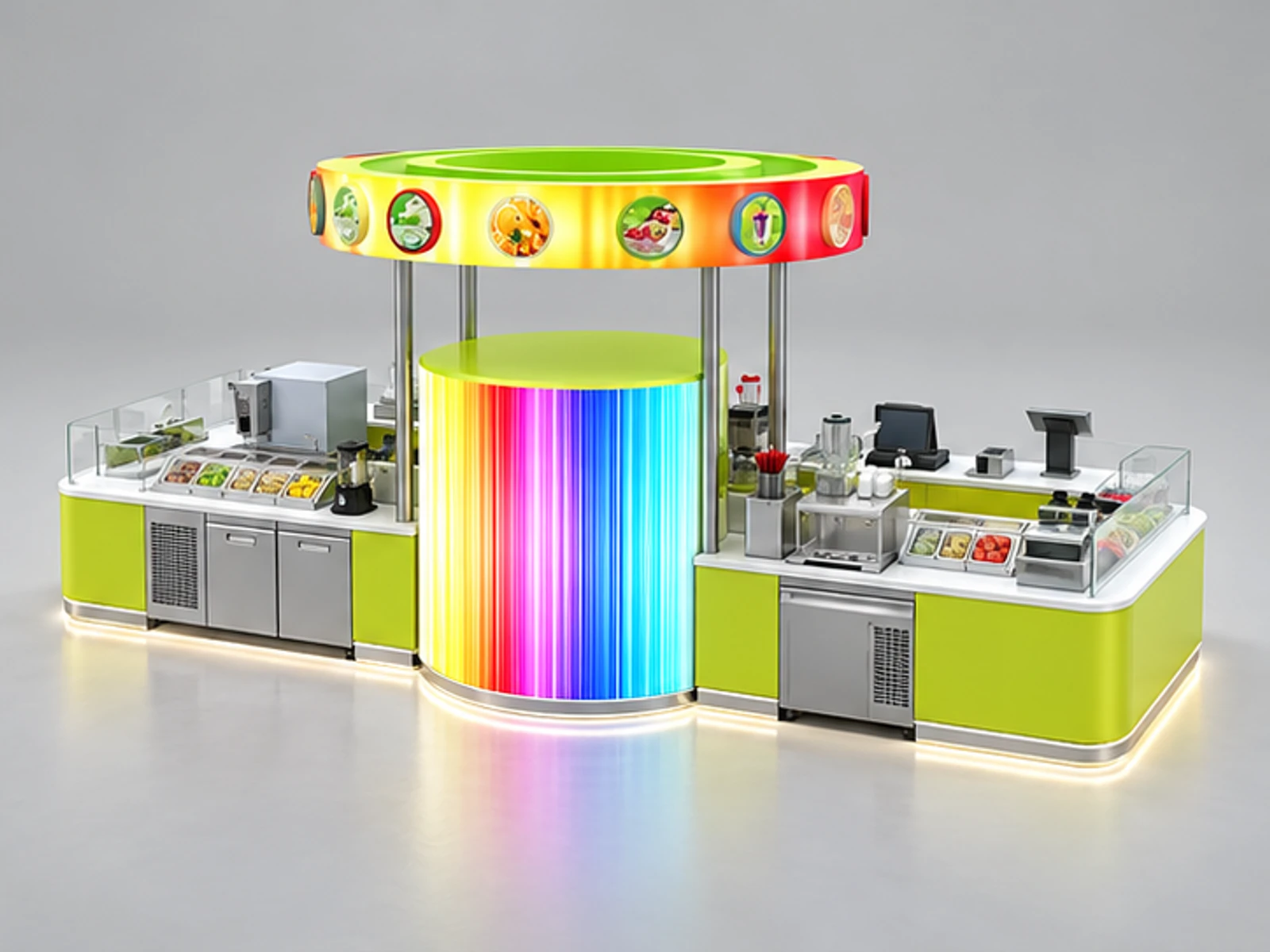 Juice Kiosk product design 11 for fruit smoothie kiosk
