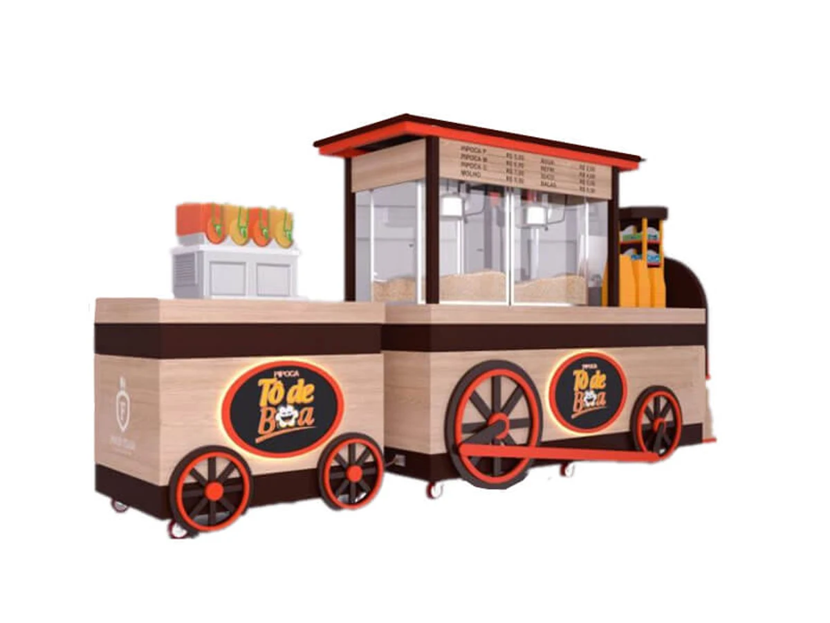 Popcorn Kiosk product design 11 for gourmet flavor booth