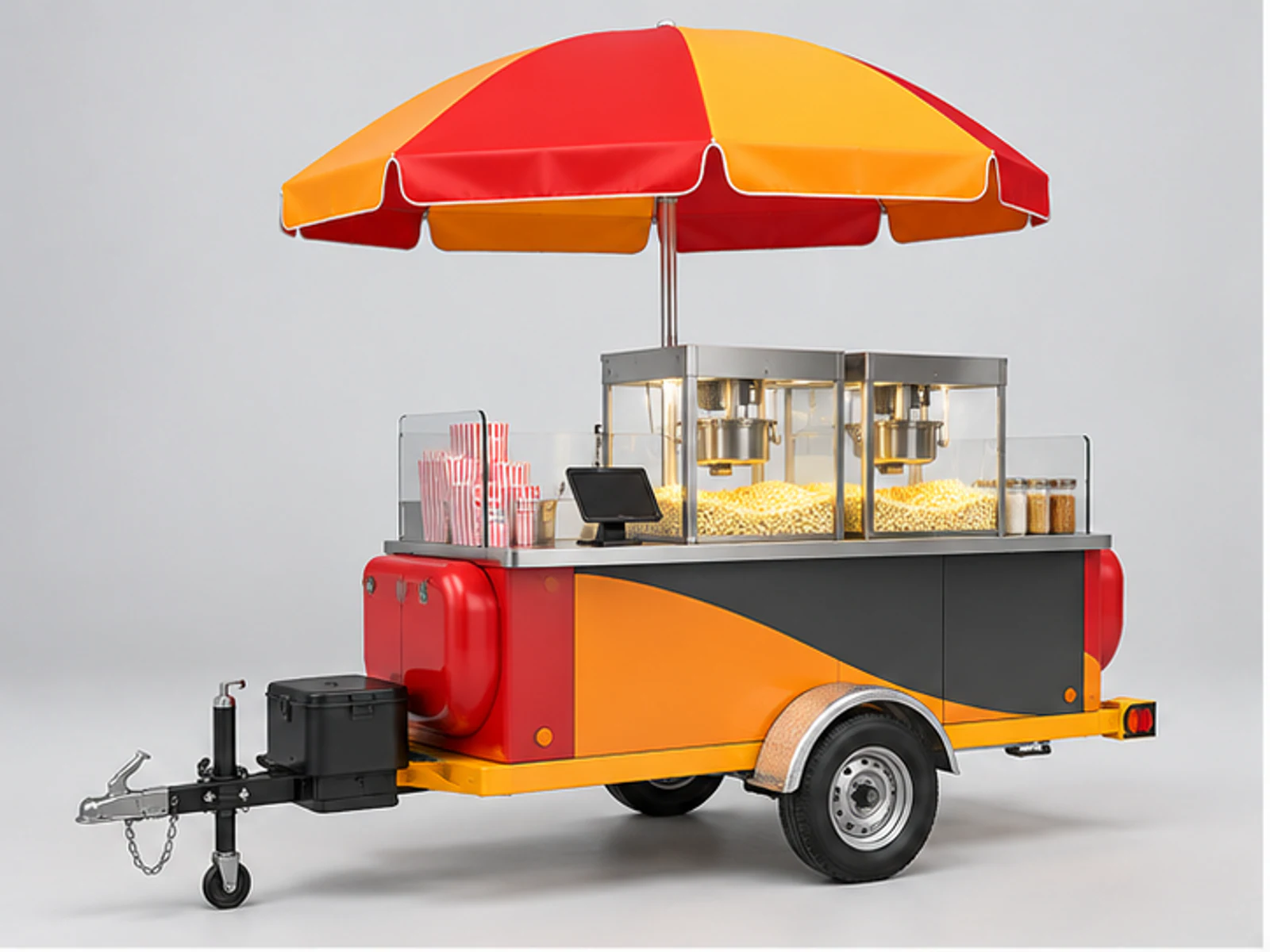 Event Popcorn Kiosk with High-Volume Workflow main three-quarter product view