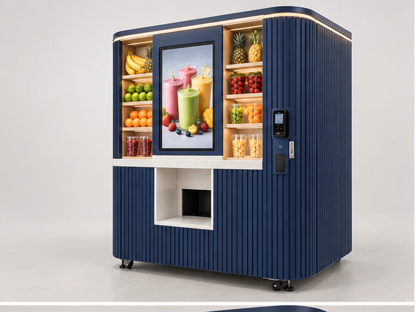 Compact Smoothie Booth with Dual Blender Station main three-quarter product view