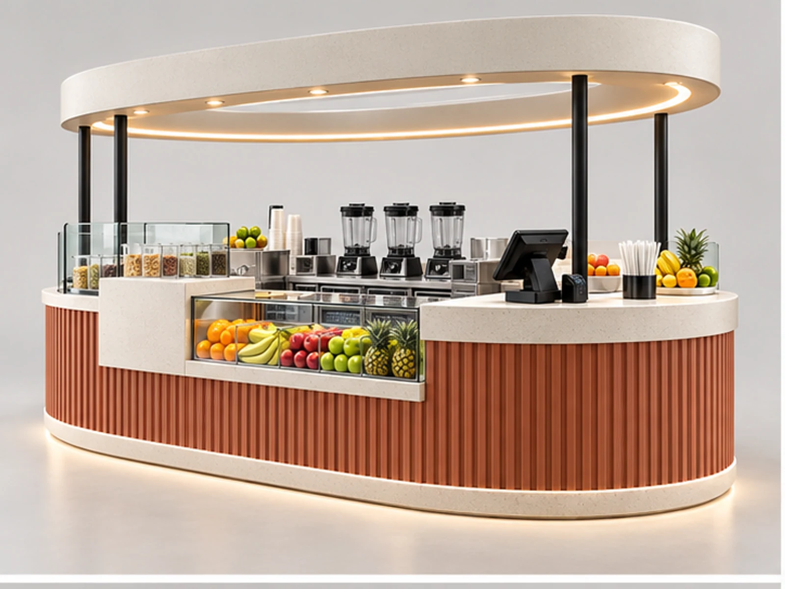 Turnkey Smoothie Kiosk Manufacturer Design main three-quarter product view