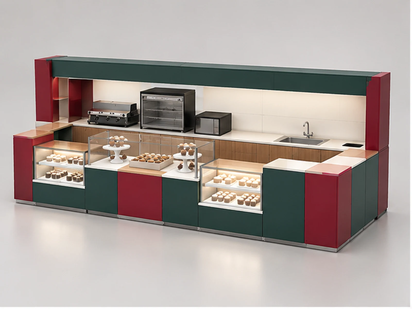 Seasonal Sweet Kiosk with Flexible Displays main three-quarter product view