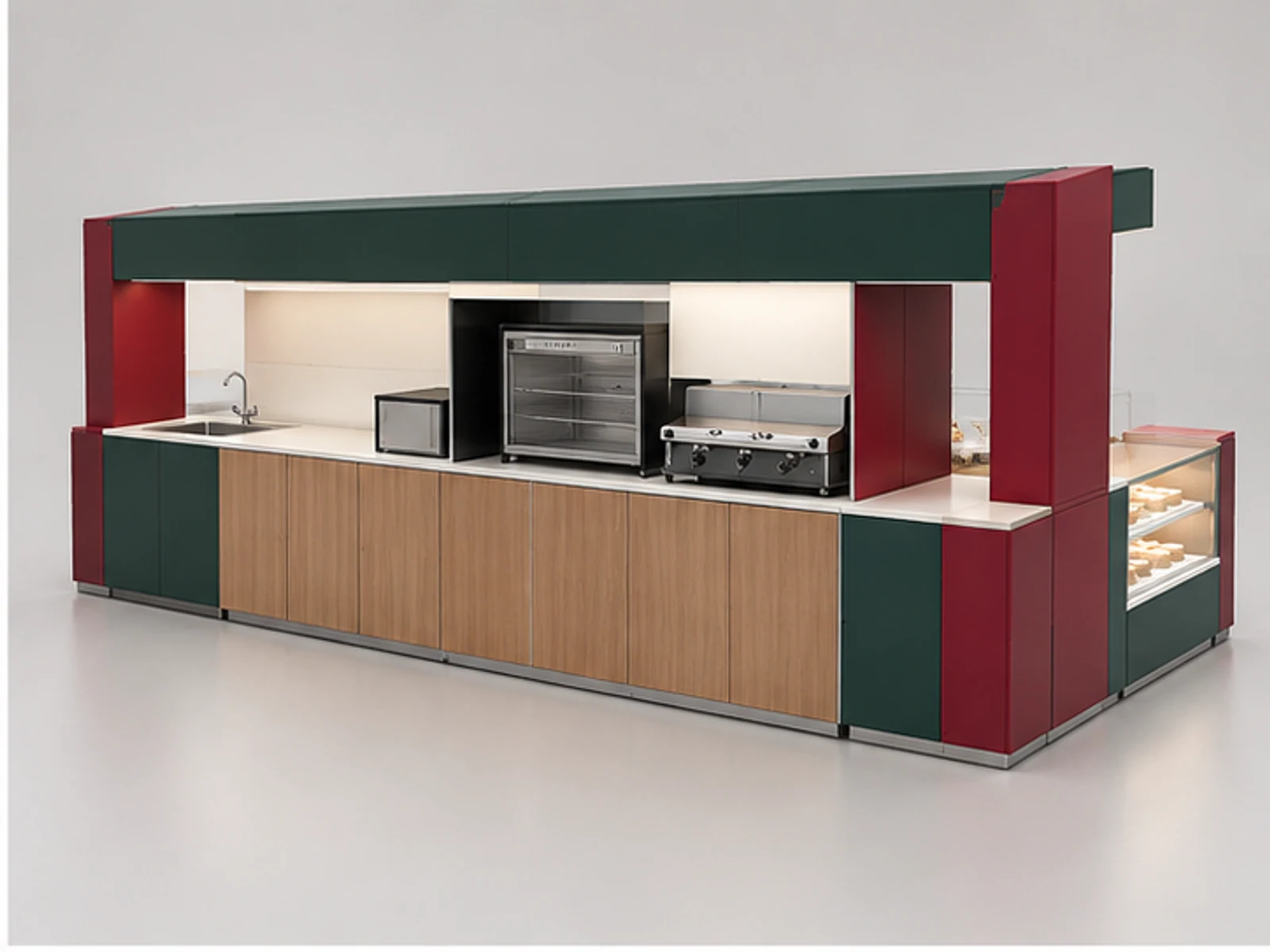 Seasonal Sweet Kiosk with Flexible Displays opposite angle showing overall kiosk layout
