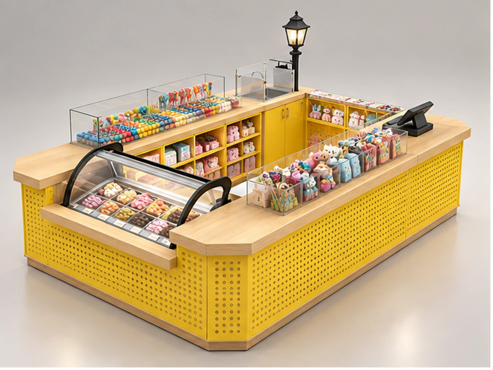 Small Sweet Counter with Novelty Gift Display main three-quarter product view