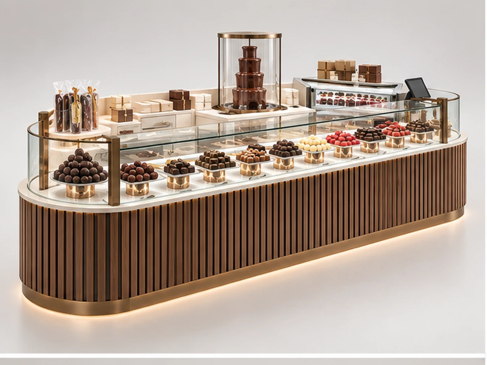 Turnkey Confectionery Kiosk Manufacturer Design main three-quarter product view