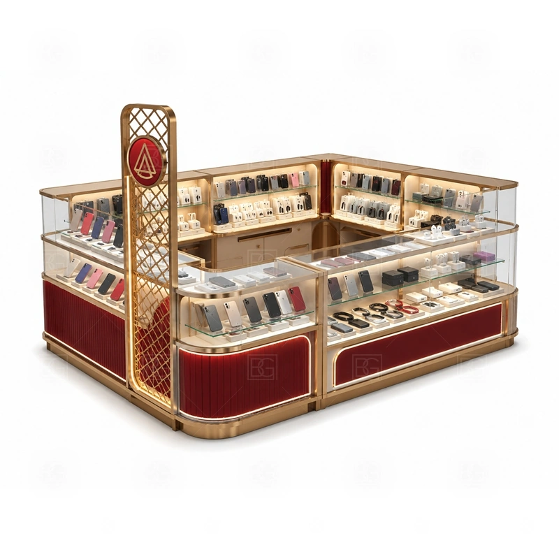 Mall Retail Phone Kiosk for Sale with a mall-retail phone kiosk with balanced product display, checkout planning, and landlord-ready presentation shown in the mall retail phone kiosk for sale product photos for phone retail and mall accessory sales
