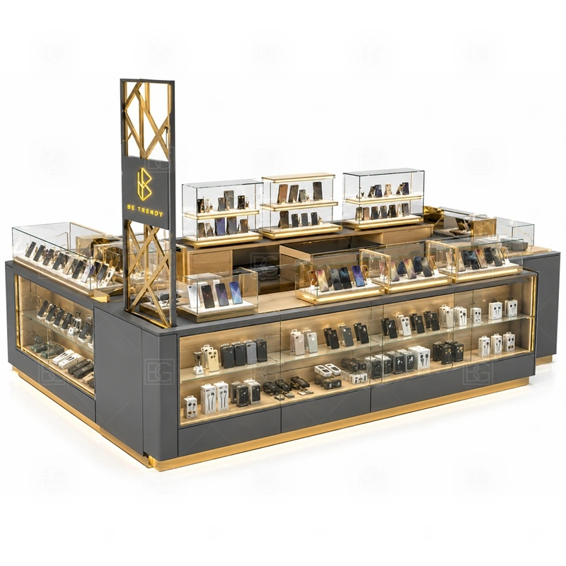Shopping Mall Mobile Phone Kiosk for Sale with a shopping-mall phone kiosk with clear walkway visibility, product display counters, and approval-ready planning shown in the shopping mall mobile phone kiosk for sale product photos for mobile phone and accessory retail