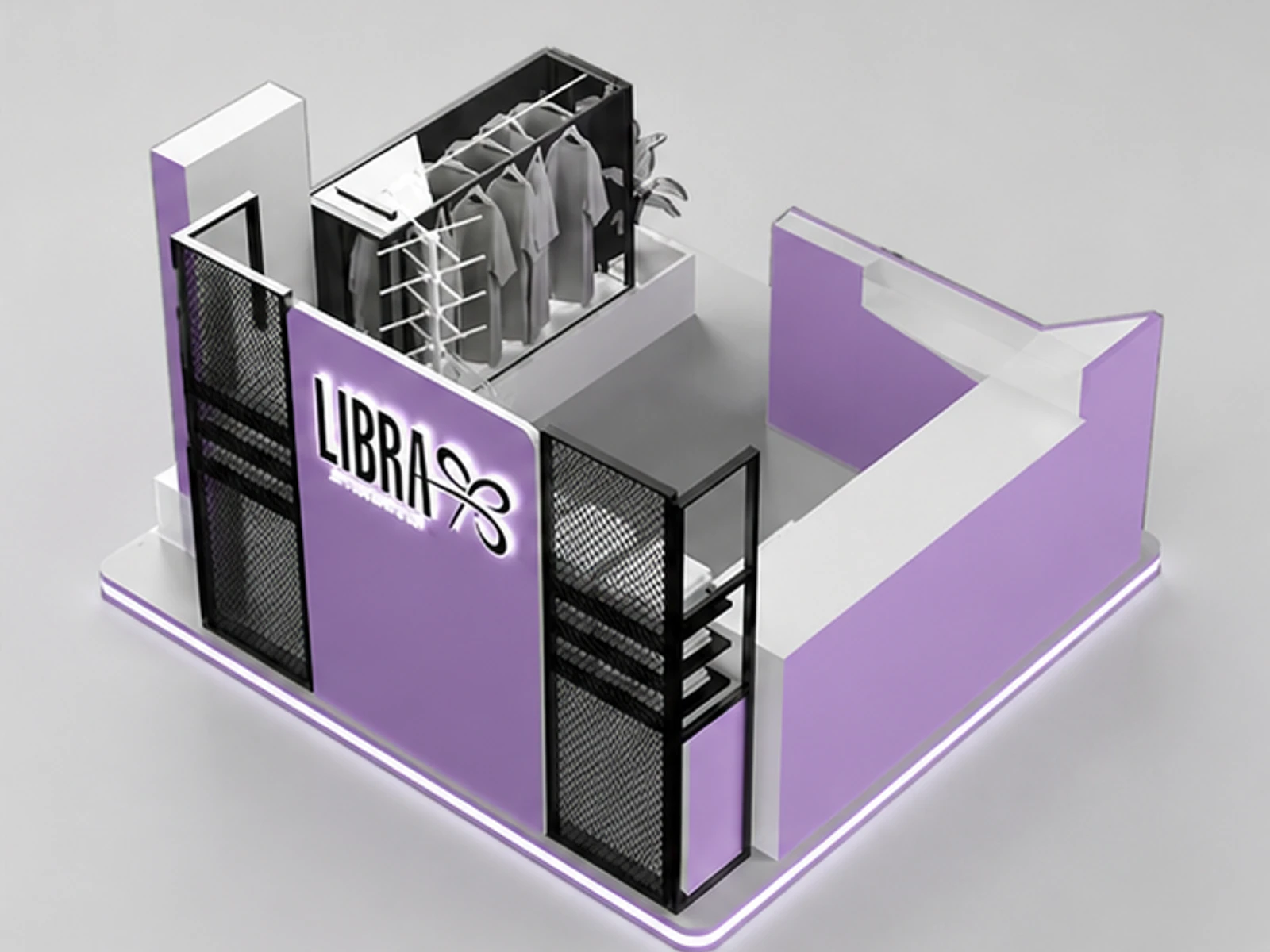Clothing Kiosk product design 9 for mall fashion kiosk