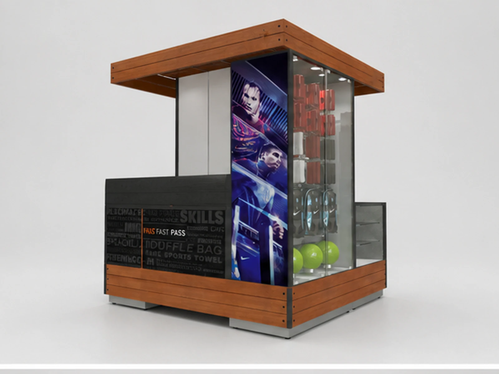 Clothing Kiosk product design 11 for sportswear kiosk