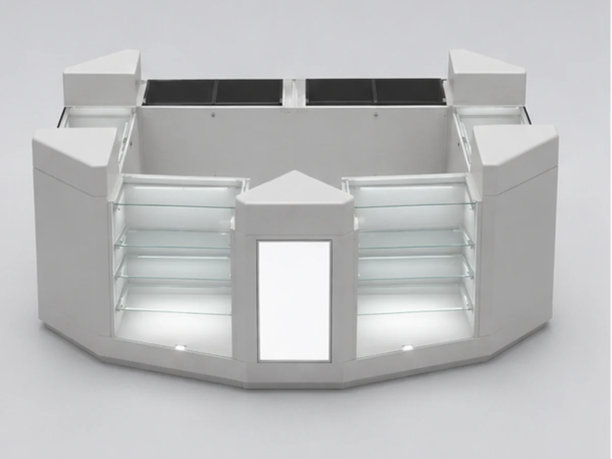 Hot Selling Glasses Display Showcase & Eyewear Kiosk in Retail Store Glass Showcase mirror and frame browsing area