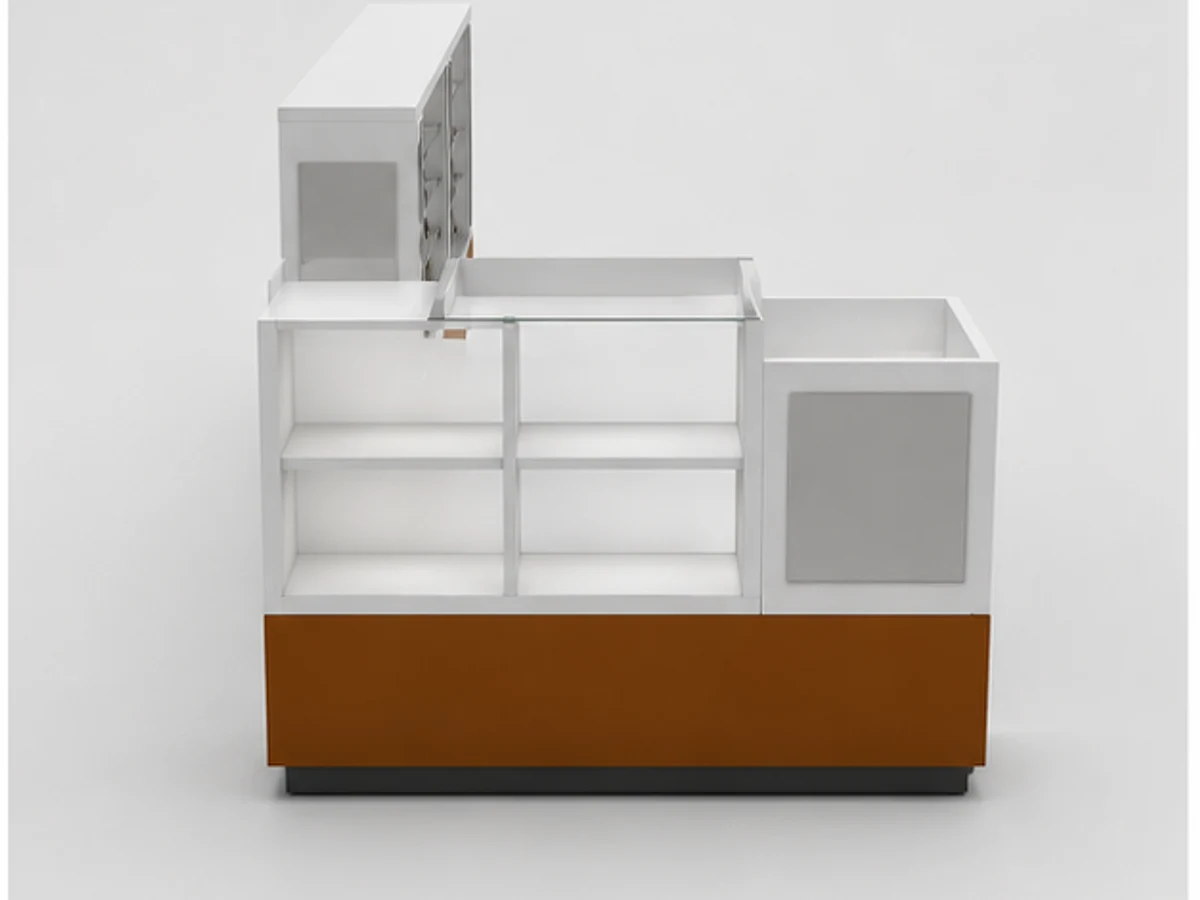 New designed functional glasses display kiosk sunglasses display showcase for sale staff storage and display detail