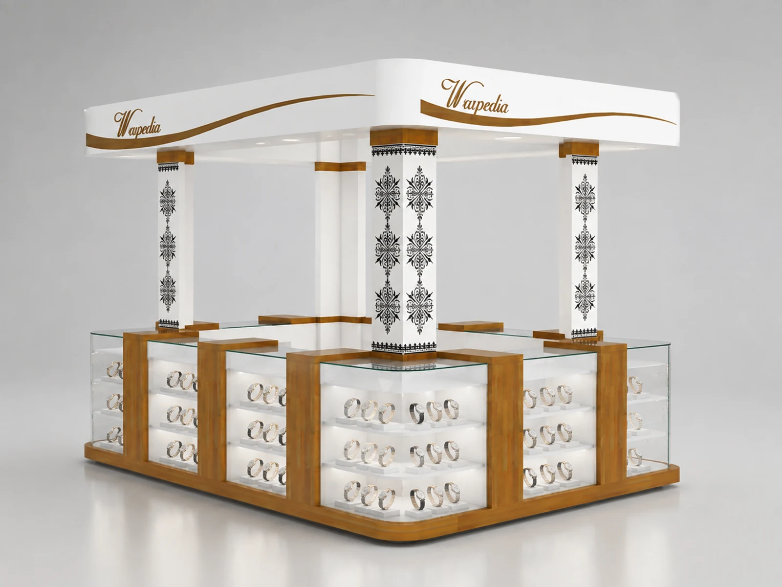 Modern Luxury Watch Kiosk Shopping Mall Watches Display Counter For Sale main shopping mall view