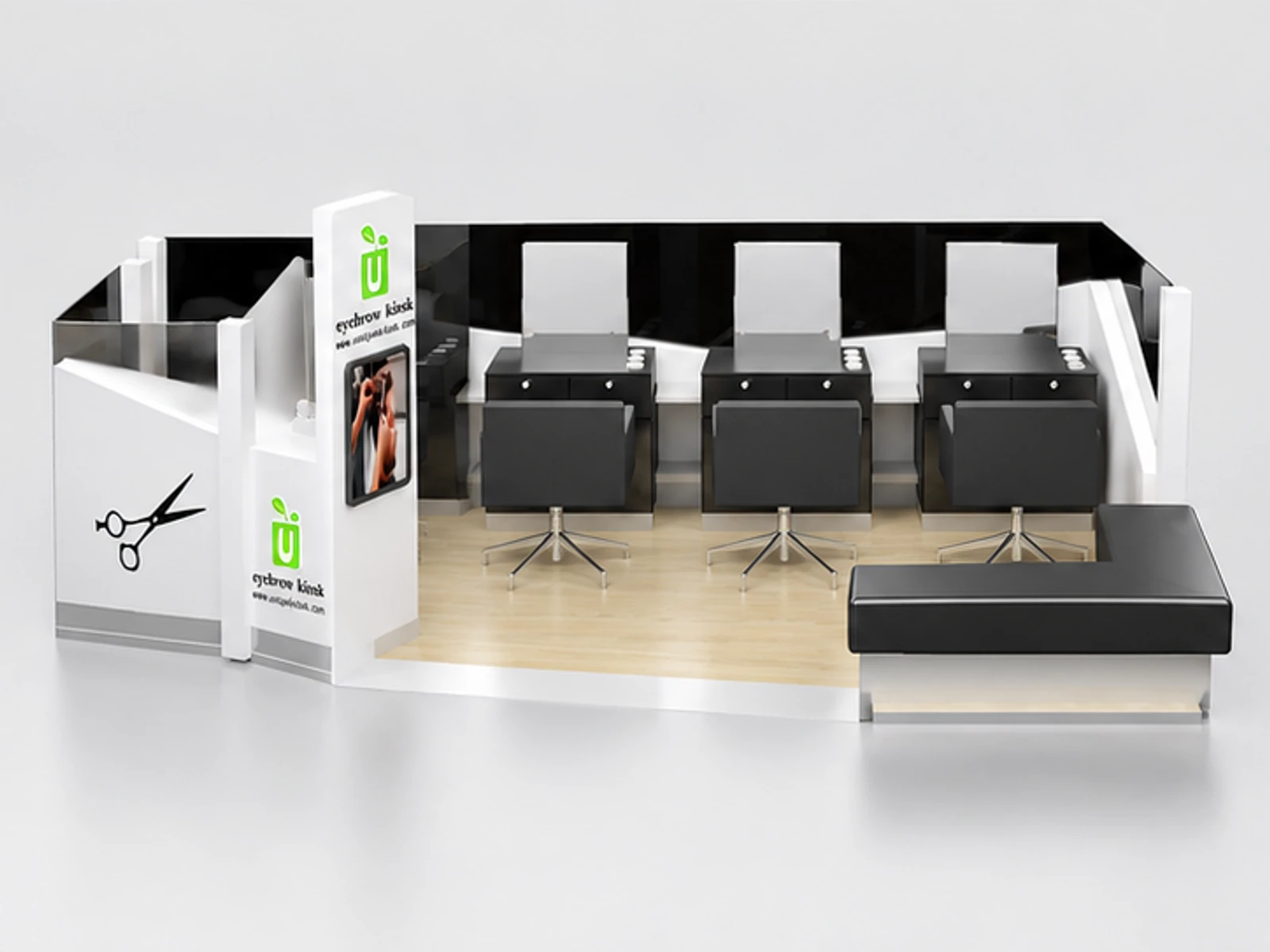 Barber Kiosk product design 9 for mall barber kiosk
