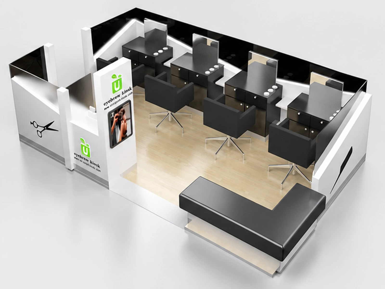 Barber Kiosk product design 10 for express grooming booth