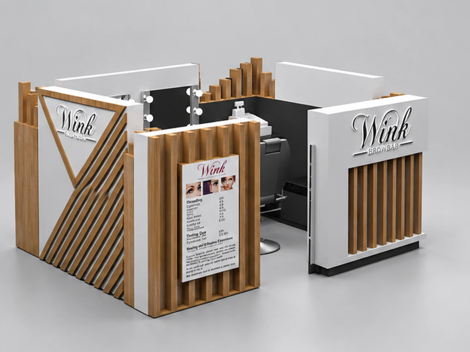 Eyebrow Threading Kiosk product design 11 for express beauty station